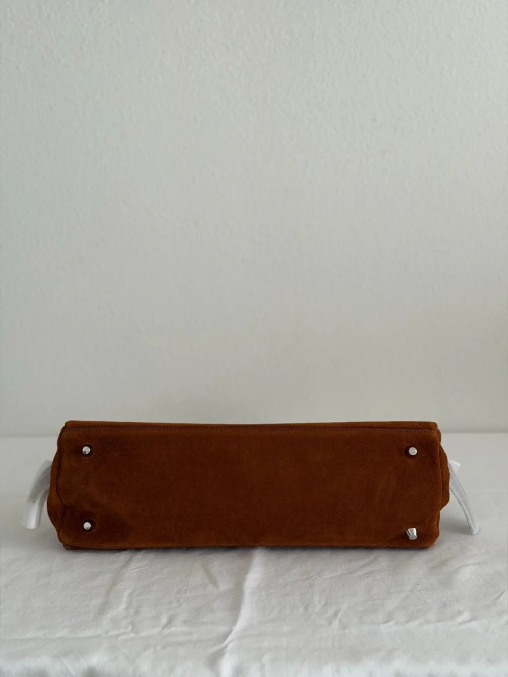 Staud Maude Shoulder Bag in Tabac Suede - Picture 9 of 10